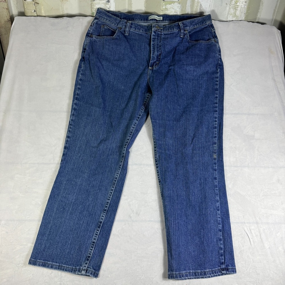 Riders by Lee Womens Straight Jeans Blue Denim Relaxed Fit Everyday Comfort 18P